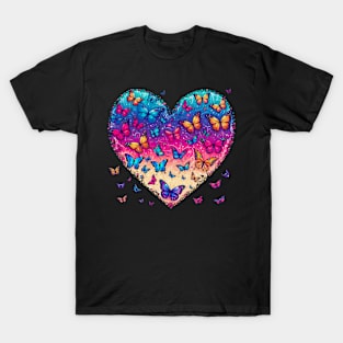 Fluttering Heart Love T-Shirt